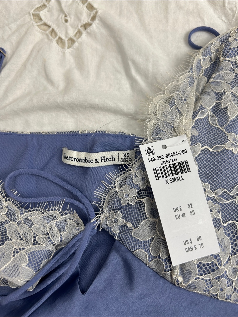 NWT Abercrombie & Fitch Bella Tie Front Cami XS - Picture 3 of 13